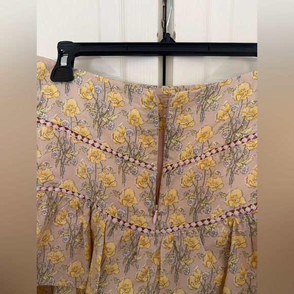 NWT Mable Chance of Sun Floral Two Piece Set Puff Sleeve Top Tiered Skirt Large - Picture 15 of 16